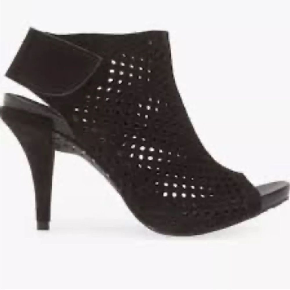 PEDRO GARCIA Yinon Perfo Ankle Strap Sandal Black Castoro 38.5 US 7.5